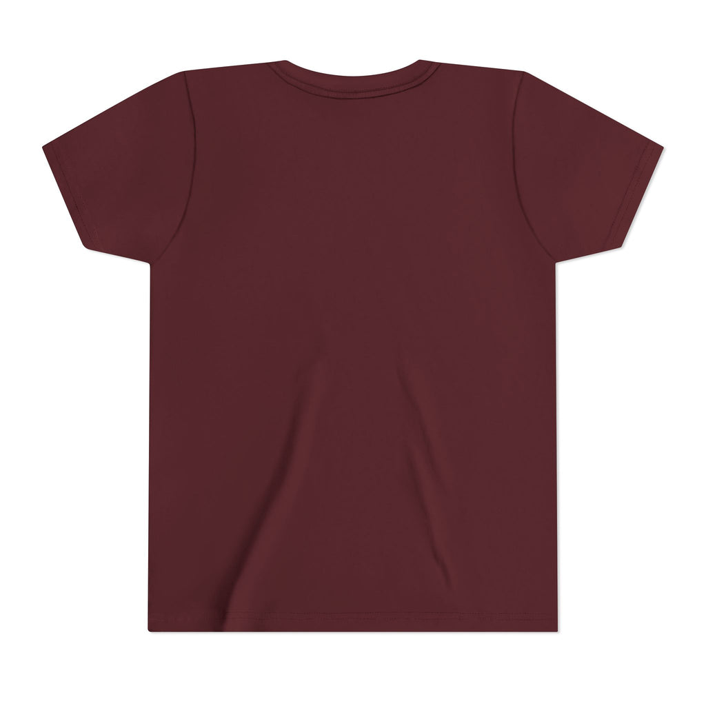 Mushroom Garden Youth T‑Shirt — Cute Orange Fungi Illustration for Kids